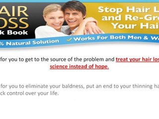 Hair Loss Black Book - Stop Hair Loss  Re-Grow Your Hair