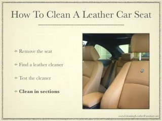 Cleaning Leather Car Seats Tips