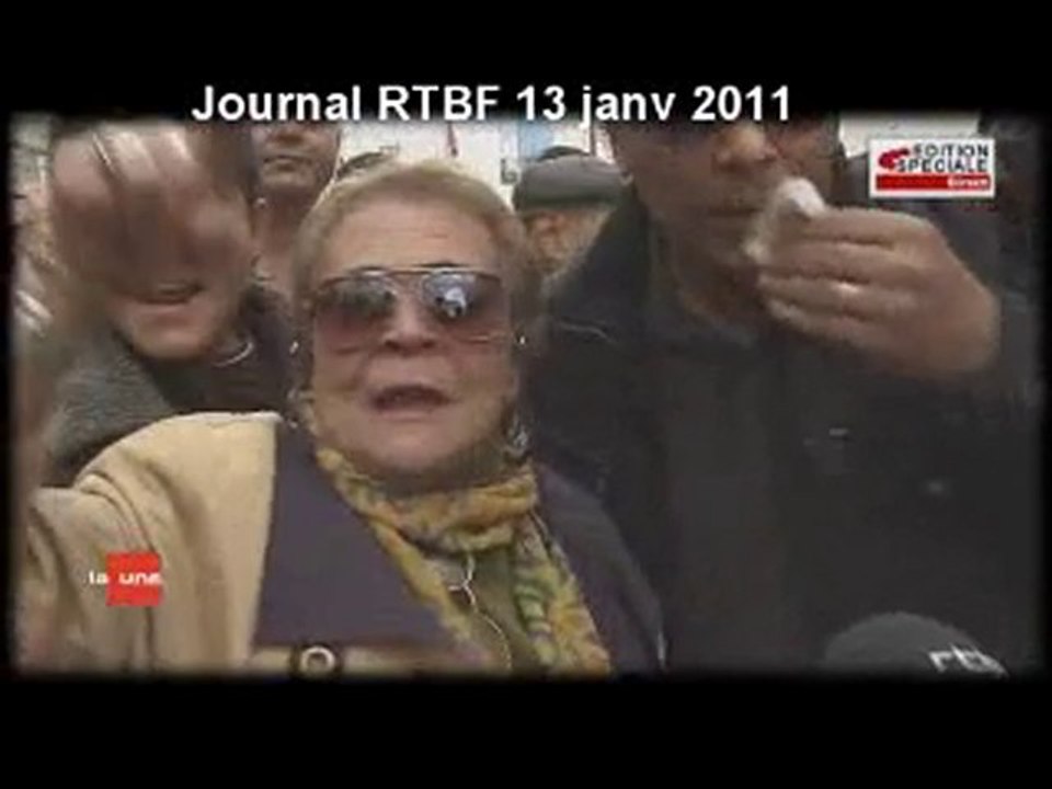 13 janv 11:Tunisie  bilan officiel 66 morts