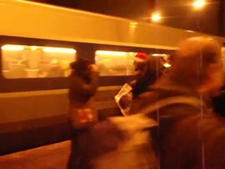 Sur le quai de la gare de Strasbourg...