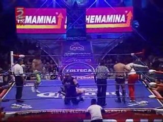 Máscara, Rotoporky, Strong vs Felino, Casas, ReyBuc