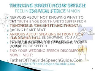 How to get the best father of the bride speech