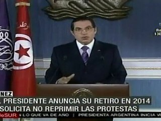 Presidente de Túnez no cederá el poder ni autorizará refo