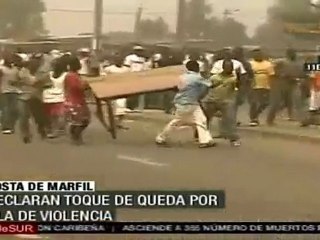 Rige toque de queda en Costa de Marfil