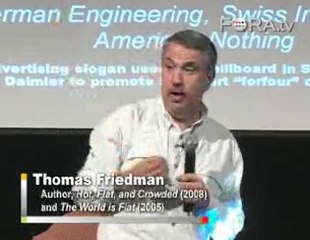 Friedman Calls For a 'Code-Green' in Energy Investment