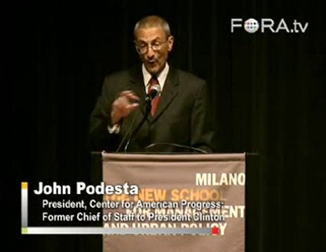 Podesta Backs Plug-In Hybrids, High Efficiency Standards