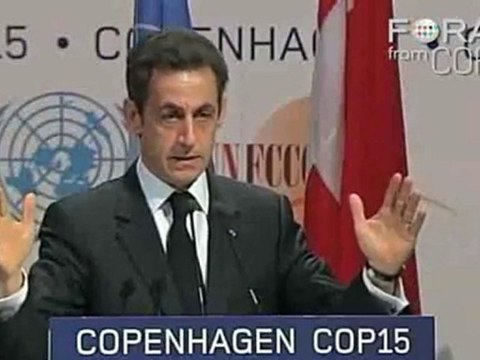 Nicolas Sarkozy Criticizes US and China's COP15 Promises