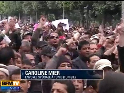 Tunisie : des milliers de manifestants pour le départ de Ben Ali