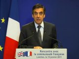 Fillon d'adresse aux français d'Angleterre