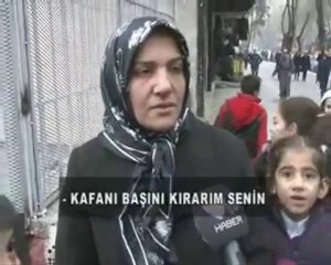 Muhabirin zor anları