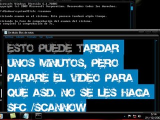 reparar archivos en w7 con cmd
