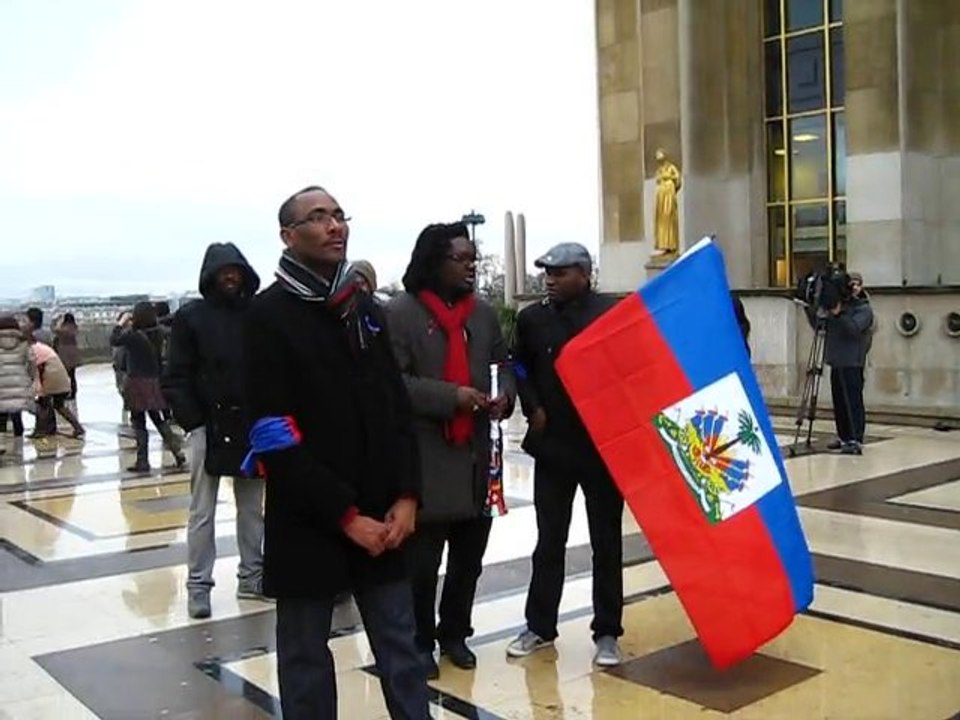 Haïti anniversaire funeste 12 janvier 2011, Paris, Trocadero