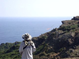 Planeur dérivant au large de Kenting, Taïwan