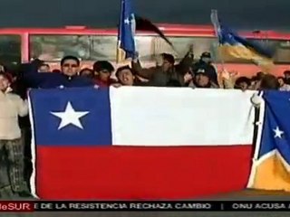 Continúan protestas en el Sur de Chile contra el alza de pr