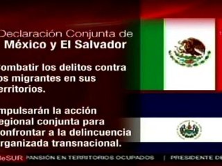 Declaración conjunta México y El Salvador