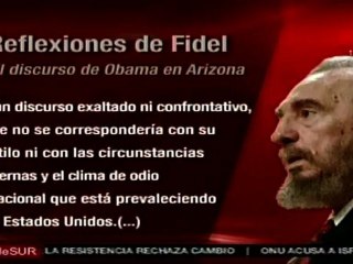 El líder de la revolución cubana, criticó el discurso de Obama en Arizona