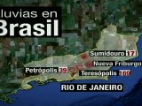 Ciudades devastadas por las lluvias a 100 kilómetros de Río de Janeiro