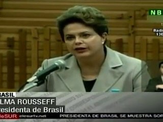 Presidenta de Brasil, preocupada por deslaves