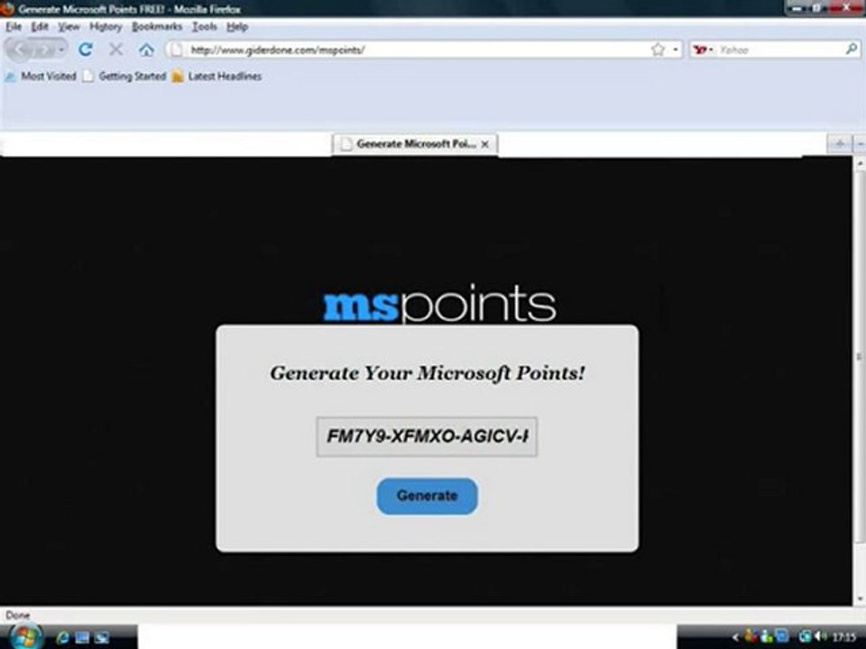 Xbox 360 Microsoft Points Generator [no password!]