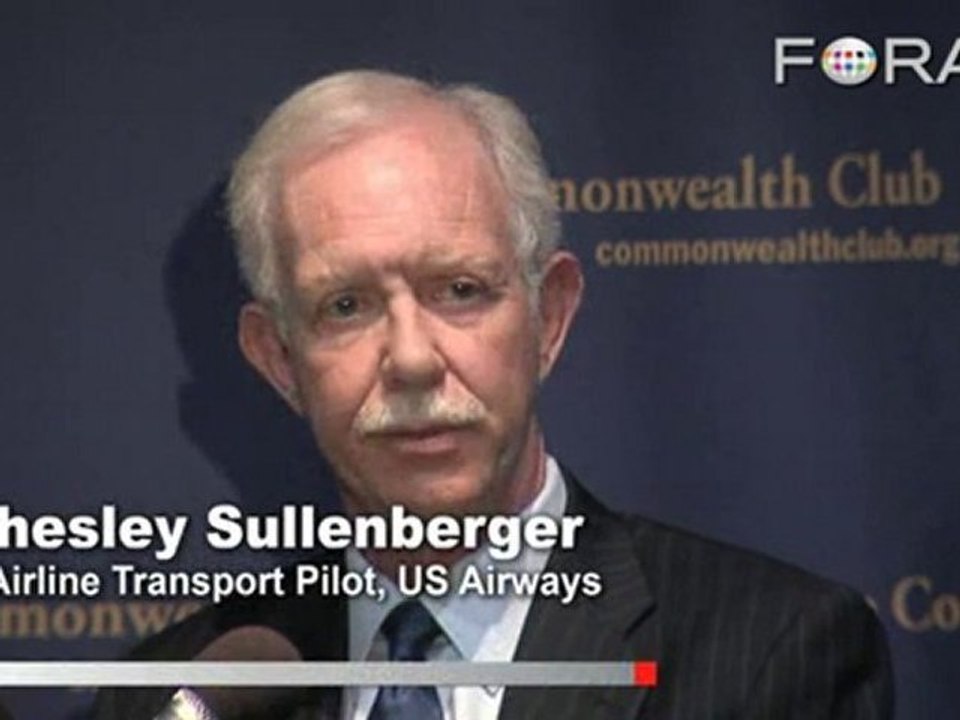 Capt. Sully on Aviation Safety in a Turbulent Economy