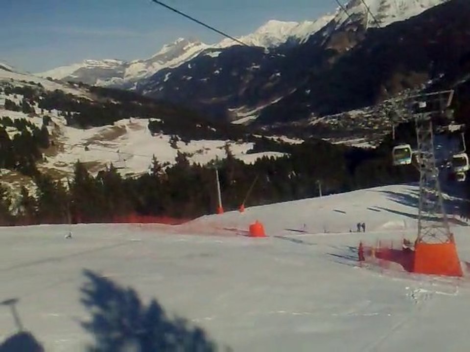 tracé de la coupe du monde de ski-cross 2011 au contamines