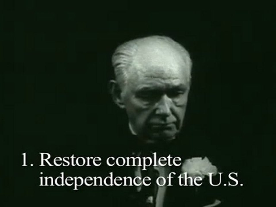 Robert Welch: 1985 Insiders plans to destroy America