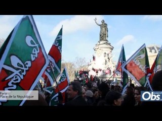 La communauté tunisienne fête le départ de Ben Ali