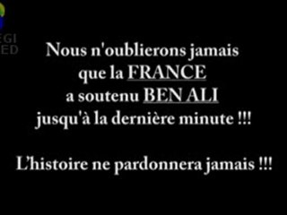 Tunisie: la France démocratique soutient la dictature