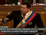 Chávez: Alí Rodríguez, candidato de Venezuela para presidir Unasur