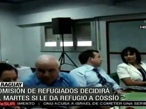 Comisión de refugiados en Paraguay decidirá si le da refugio a Cossio
