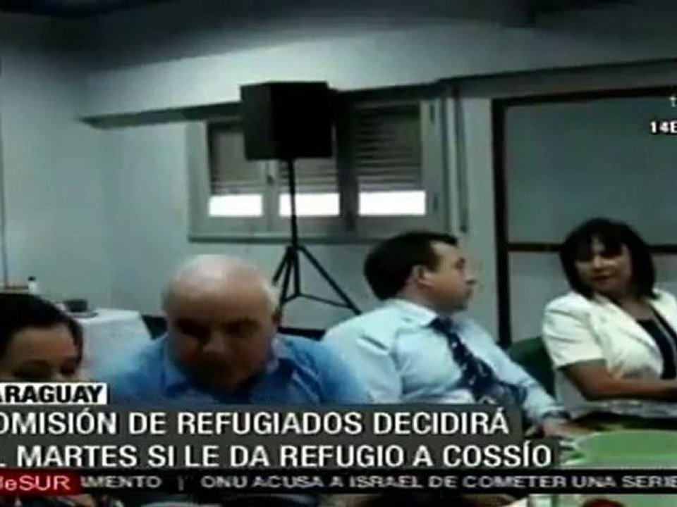 Comisión de refugiados en Paraguay decidirá si le da refugio a Cossio