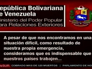Gobierno venezolano emite comunicado de solidaridad y apoyo con el pueblo de Brasil