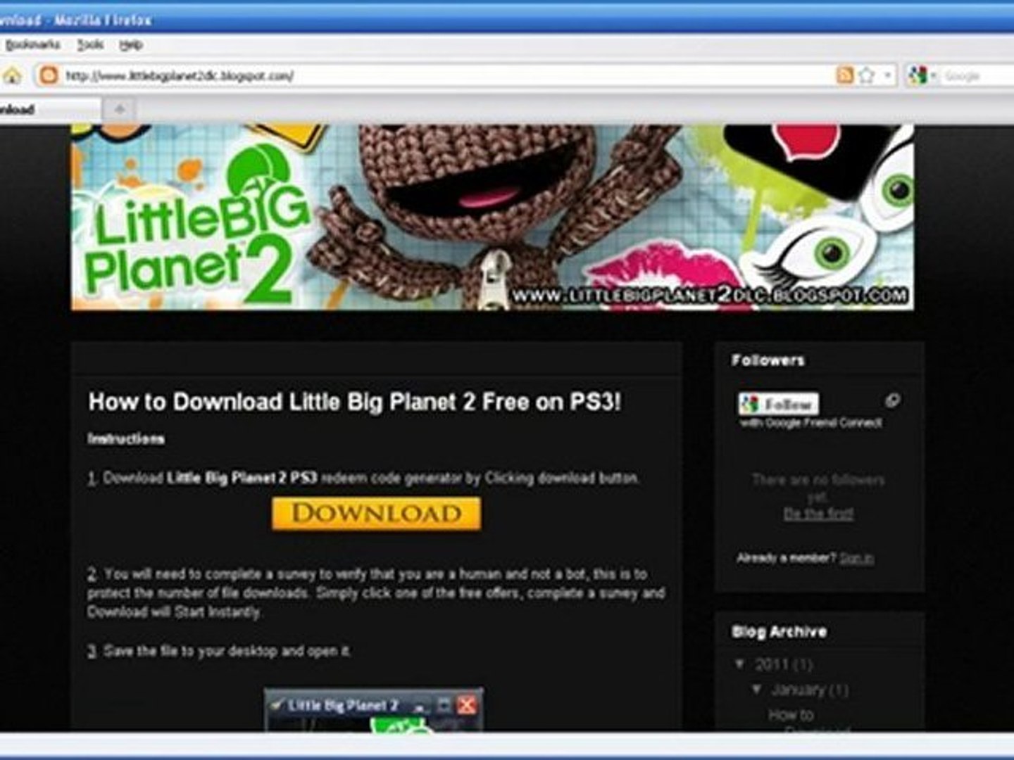 How to Get Little Big Planet 2 Code Generator - PS3 - video Dailymotion