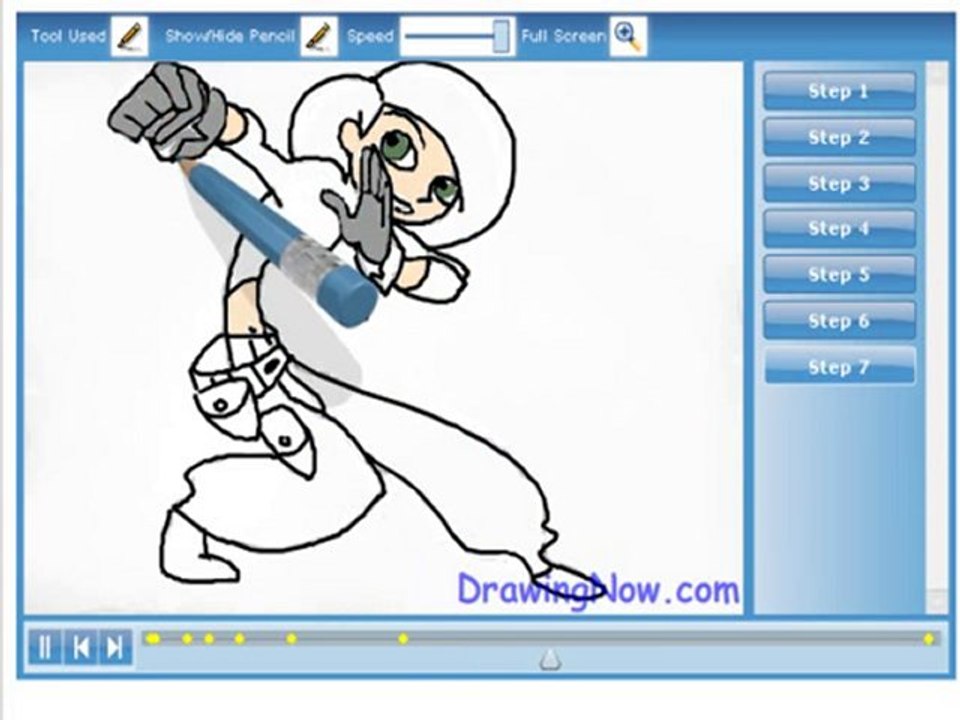How to draw Kim Possible