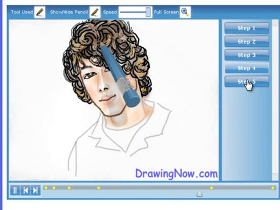 How to draw Nick Jonas