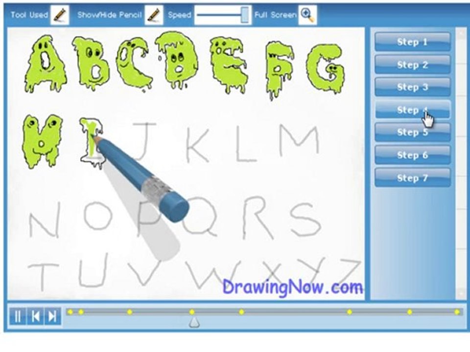 How to draw Graffiti Bubble Letters