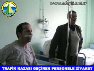 TRAFİK KAZASI GEÇİREN PERSONELE GEÇMİŞ OLSUN ZİYARETİ