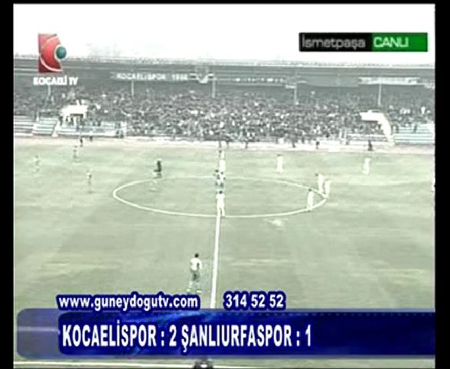 KOCAELİSPOR 2 ŞANLIURFASPOR 1 - www.urfaspor.org