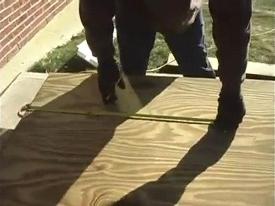 How to Build a Pergola - 3.Layout Plywood for Pergola