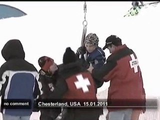 Mechanical failure on a chair lift in... - no comment