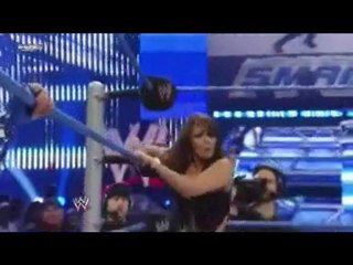 Drew McIntyre saves Kelly Kelly from LayCool 1-7-11