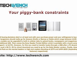 What Should You Buy: Kindle,Nook or iPad