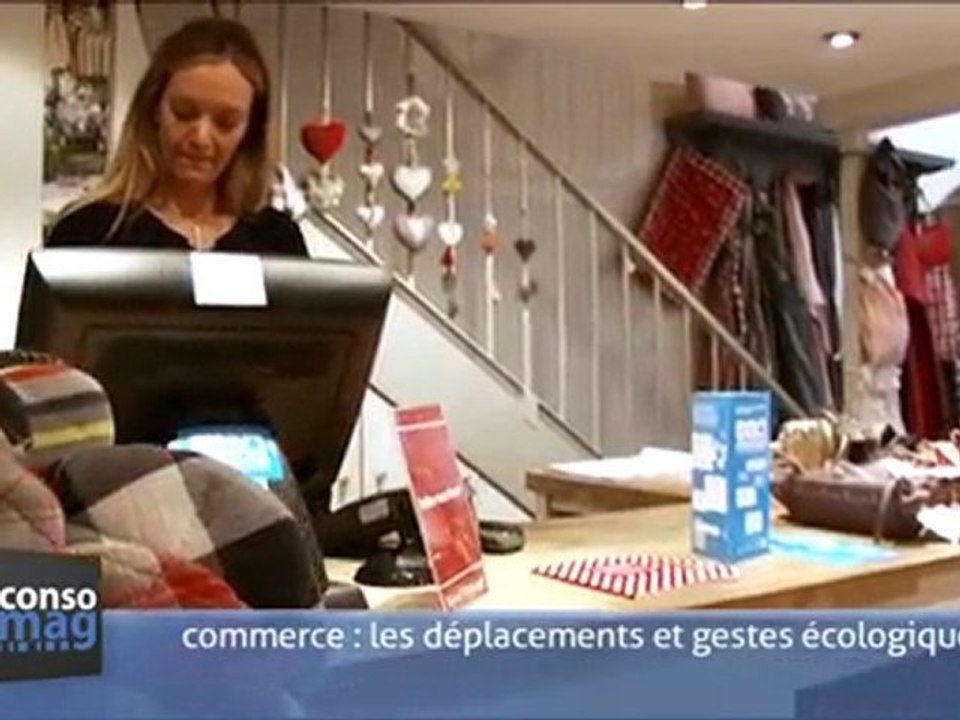 Commerce: les déplacements et gestes écologiques