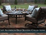 Cast Aluminum Fully Welded Patio Furniture Deep Seating Sets