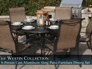 Westin Collection All Welded Cast Aluminum Sling Dining Set