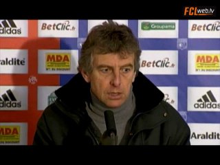 La réaction de Christian Gourcuff après Lyon / Lorient