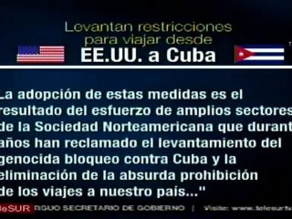 Levantan restricciones para viajar a Cuba desde EE.UU.