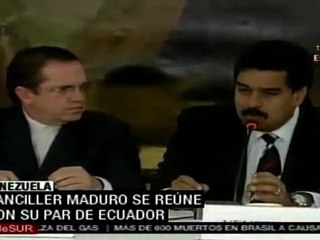 Canciller Nicolás Maduro agradece su ayuda tras emergencia