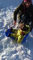 maxence  descend en luge !!