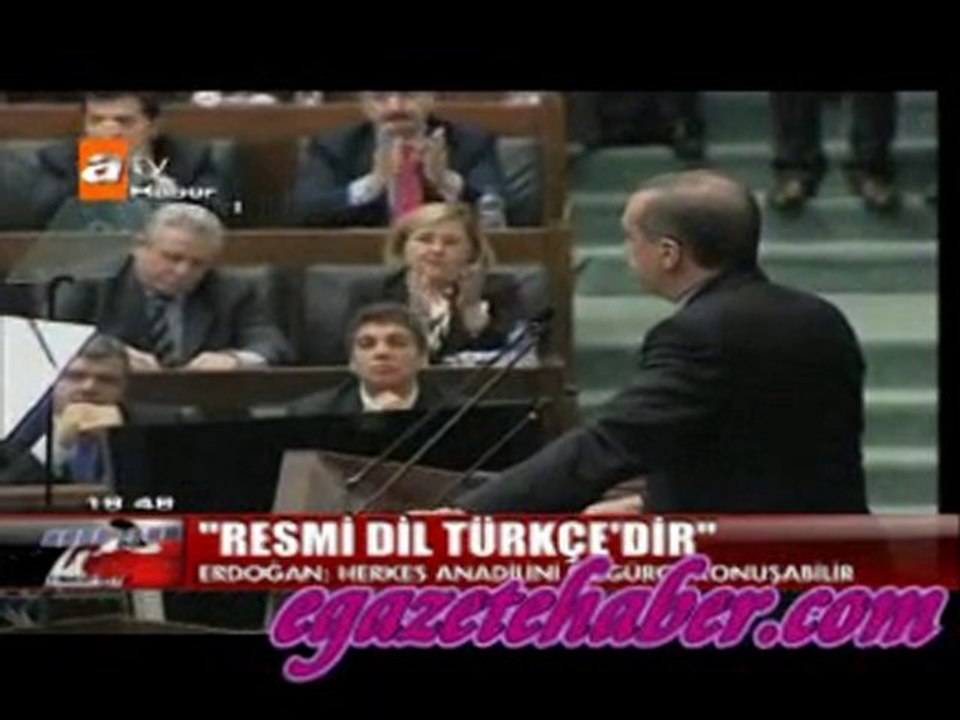 erdoğan'DAN  iki dil açıklaması